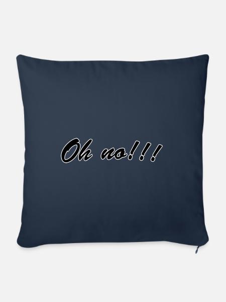 Oh no - Sofakissenbezug 45 x 45 cm - Navy