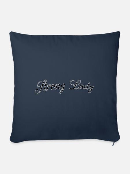 Strong lady - Sofakissenbezug 45 x 45 cm - Navy
