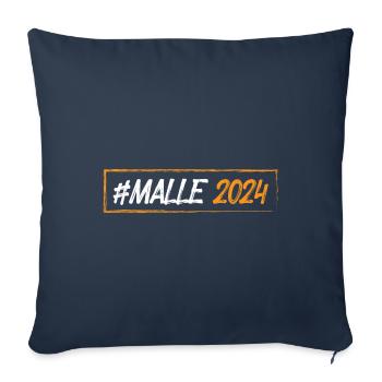 Malle 2024 - Sofa pillowcase 17,3'' x 17,3'' (45 x 45 cm) - navy - Front