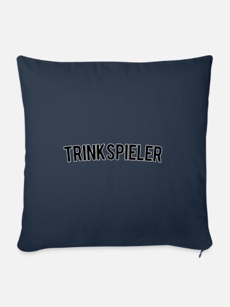 Trinkspieler - Sofakissenbezug 45 x 45 cm - Navy