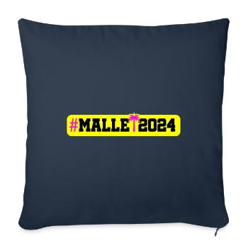 Malle 2024 - Sofa pillowcase 17,3'' x 17,3'' (45 x 45 cm) - navy - Front