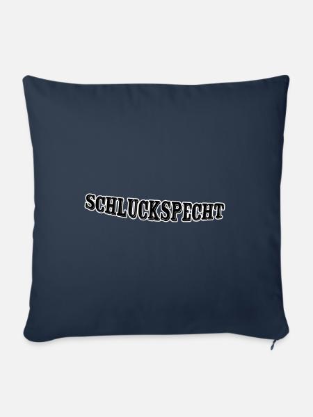 Schluckspecht - Sofakissenbezug 45 x 45 cm - Navy