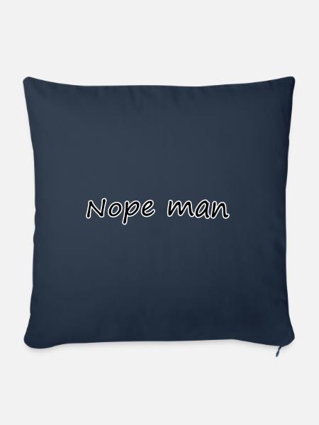 Nope man - Sofakissenbezug 45 x 45 cm - Navy