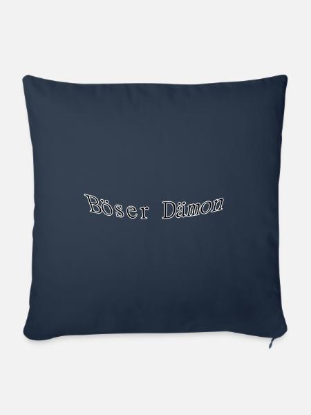 Böser Dämon - Sofakissenbezug 45 x 45 cm - Navy