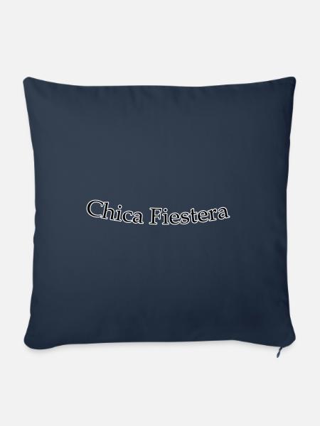 Chica fiestera - Sofakissenbezug 45 x 45 cm - Navy