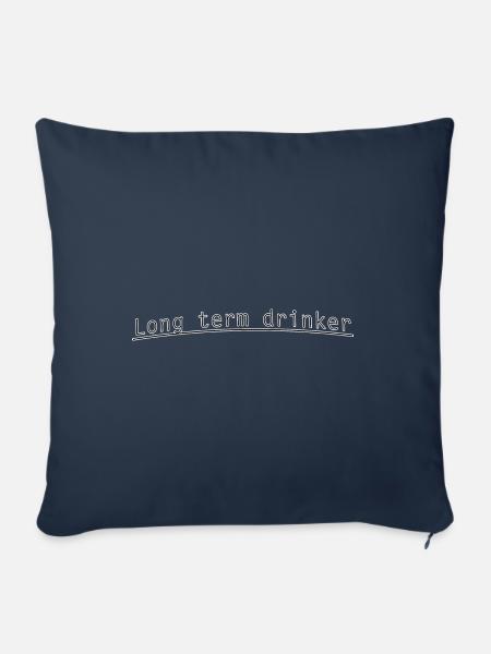 Long term drinker - Sofakissenbezug 45 x 45 cm - Navy