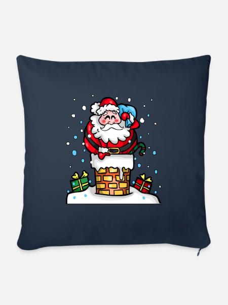 Weihnachtsmann Weihnachten Geschenkidee - Sofakissenbezug 45 x 45 cm - Navy