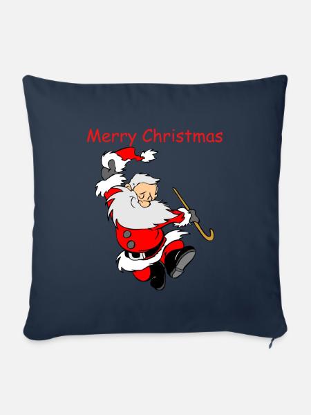Weihnachtsmann - Sofakissenbezug 45 x 45 cm - Navy