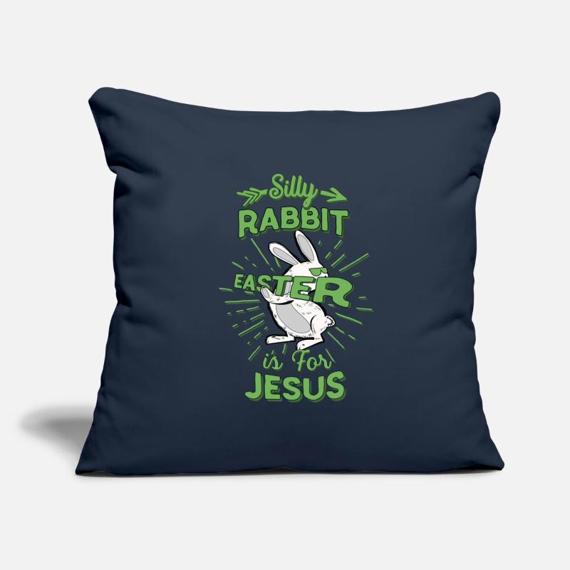Silly Rabbit Easter is Jesus Easter Housse de coussin décorative 45 x 45 cm