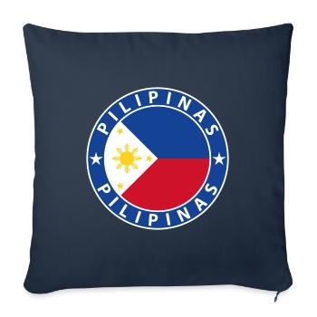 Philippinen - Sofakissenbezug 45 x 45 cm - Navy - Vorne