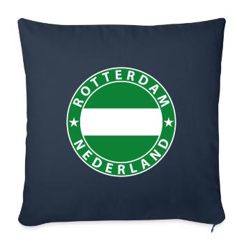 Rotterdam - Housse de coussin décorative 45 x 45 cm - bleu marine - Devant
