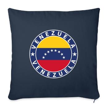 Venezuela - Sofa pillowcase 17,3'' x 17,3'' (45 x 45 cm) - navy - Front