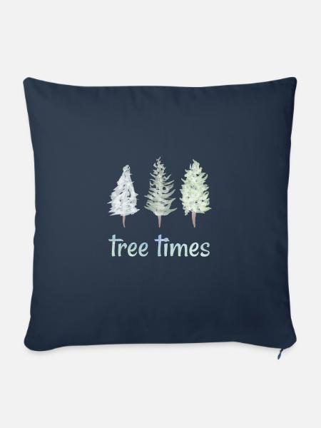 Tree Times - Sofakissenbezug 45 x 45 cm - Navy