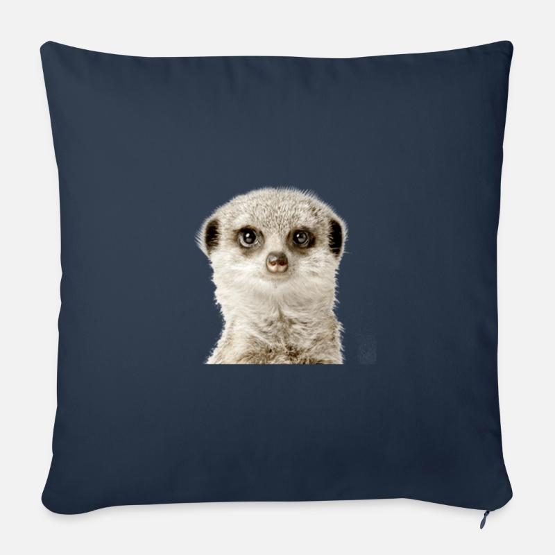 Erdmännchen - Sofakissenbezug 45 x 45 cm - Navy