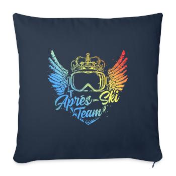 Apres Ski Team Ski Brille Bunt - Sofakissenbezug 45 x 45 cm - Navy - Vorne