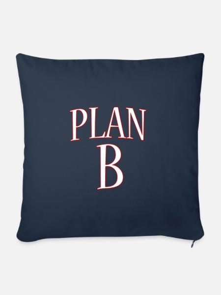 Plan B - Sofakissenbezug 45 x 45 cm - Navy