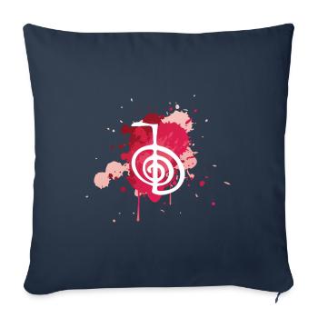 Idée cadeau de Reiki | Reiki Guérisons Maîtres Reiki - Housse de coussin décorative 45 x 45 cm - bleu marine - Devant