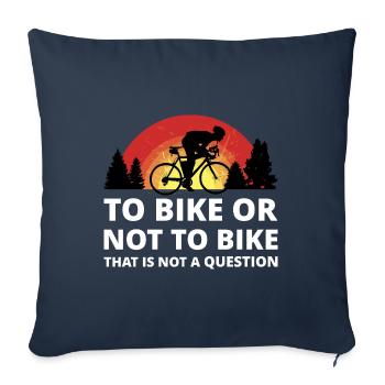 Mountain Bike Bike Nature Road Bike Bike MTB Biker - Sofa pillowcase 17,3'' x 17,3'' (45 x 45 cm) - navy - Front