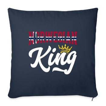 Norwegian King Norway Norwegian Norway Flag - Sofa pillowcase 17,3'' x 17,3'' (45 x 45 cm) - navy - Front