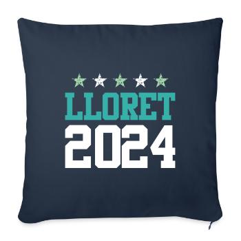 Lloret De Mar 2024 Tours - Sofa pillowcase 17,3'' x 17,3'' (45 x 45 cm) - navy - Front