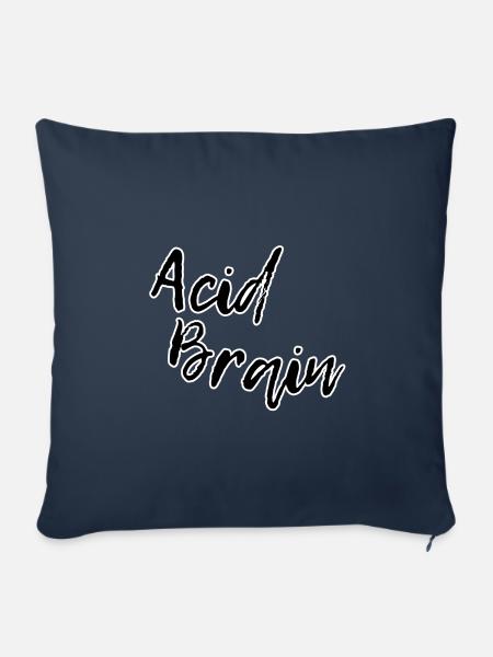 Acid brain - Sofakissenbezug 45 x 45 cm - Navy