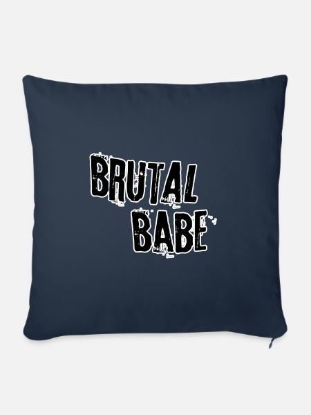 Brutal babe - Sofakissenbezug 45 x 45 cm - Navy