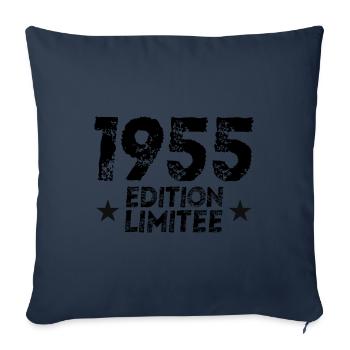 1955 Limited Edition Cadeau D'anniversaire !! - Housse de coussin décorative 45 x 45 cm - bleu marine - Devant