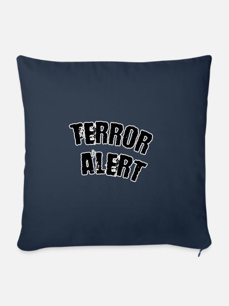 Terror alert - Sofakissenbezug 45 x 45 cm - Navy