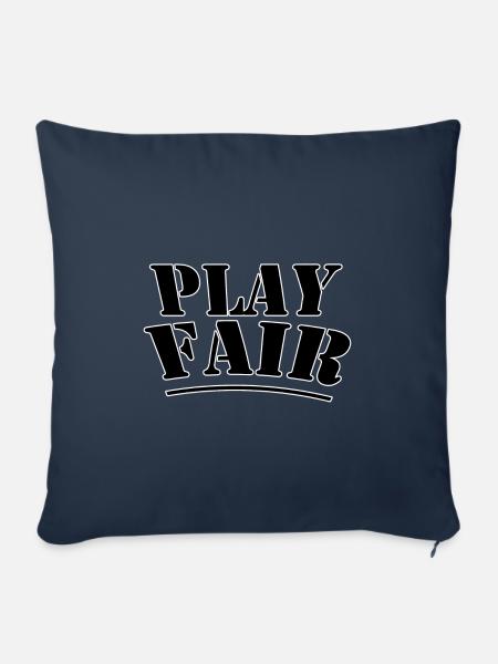 Play fair - Sofakissenbezug 45 x 45 cm - Navy