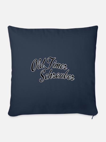 Old timer Schrauber - Sofakissenbezug 45 x 45 cm - Navy