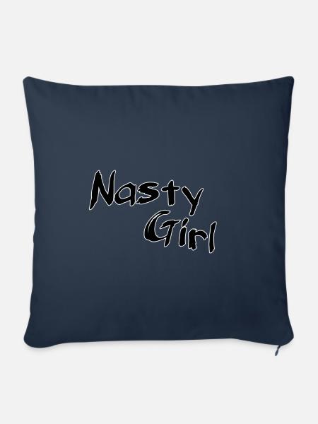 Nasty girl - Sofakissenbezug 45 x 45 cm - Navy