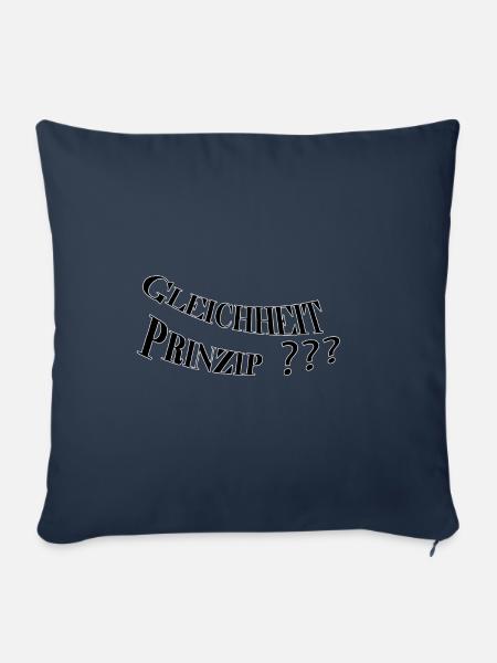 Gleichheitsprinzip - Sofakissenbezug 45 x 45 cm - Navy