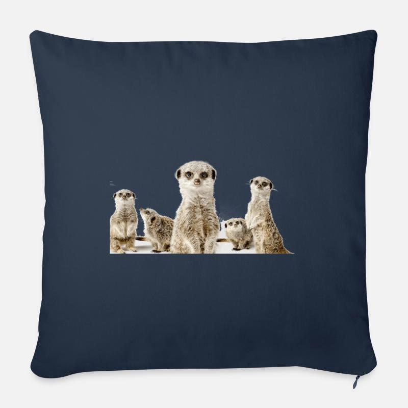 Erdhörnchen - Sofakissenbezug 45 x 45 cm - Navy