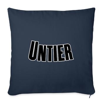 Monstre - Housse de coussin décorative 45 x 45 cm - bleu marine - Devant