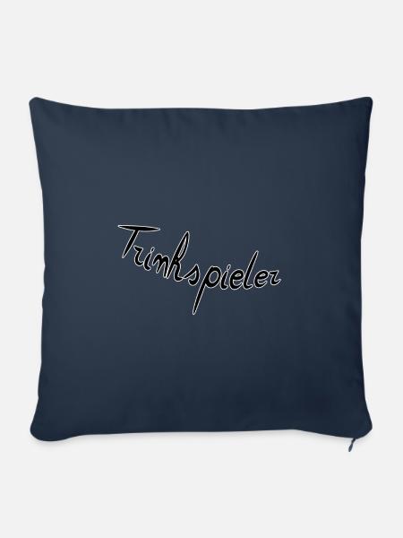 Trinkspieler - Sofakissenbezug 45 x 45 cm - Navy