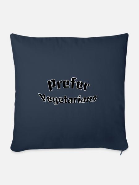 Prefer vegetarian - Sofakissenbezug 45 x 45 cm - Navy