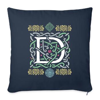D - Sofakissenbezug 45 x 45 cm - Navy - Vorne