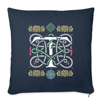 T - Sofa pillowcase 17,3'' x 17,3'' (45 x 45 cm) - navy - Front