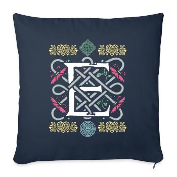 E - Sofa pillowcase 17,3'' x 17,3'' (45 x 45 cm) - navy - Front