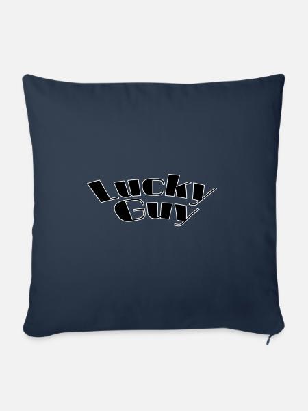 Lucky guy - Sofakissenbezug 45 x 45 cm - Navy