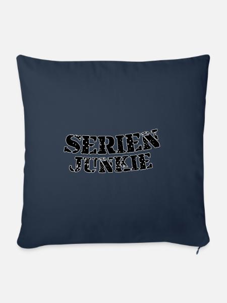 Serien junkie - Sofakissenbezug 45 x 45 cm - Navy