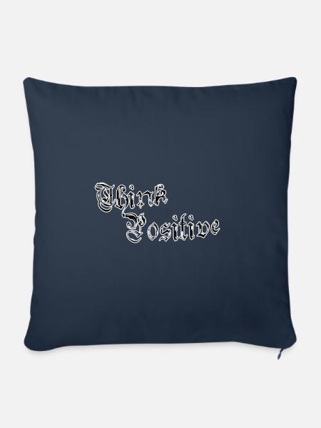 Think positive - Sofakissenbezug 45 x 45 cm - Navy