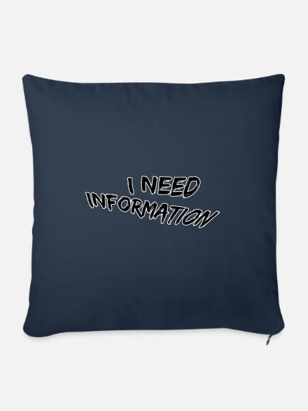 I need information - Sofakissenbezug 45 x 45 cm - Navy