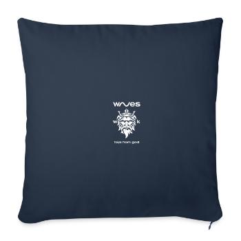 Dieu du surf Windchild - Housse de coussin décorative 45 x 45 cm - bleu marine - Devant
