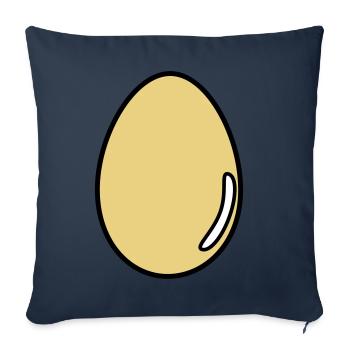 egg - Sofa pillowcase 17,3'' x 17,3'' (45 x 45 cm) - navy - Front