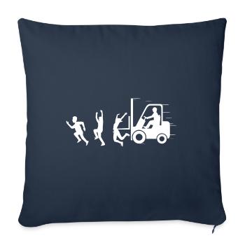 Forklift Certified - Truck Driver - Sofa pillowcase 17,3'' x 17,3'' (45 x 45 cm) - navy - Front