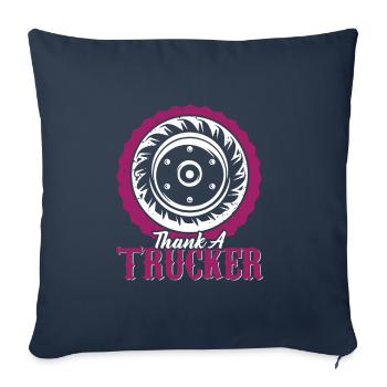 trucker spruch truck - Sofakissenbezug 45 x 45 cm - Navy - Vorne