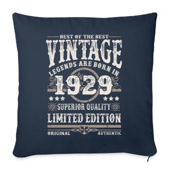 Legenden werden 1929 geboren - Sofakissenbezug 45 x 45 cm - Navy - Vorne