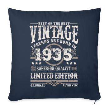 Legenden werden 1935 geboren - Sofakissenbezug 45 x 45 cm - Navy - Vorne