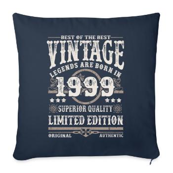 Legenden werden 1999 geboren - Sofakissenbezug 45 x 45 cm - Navy - Vorne